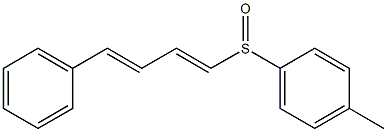 (1E,3E)-4-フェニル-1-(p-トリルスルフィニル)-1,3-ブタジエン 化学構造式