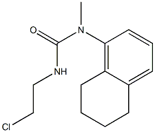 3-(2-Chloroethyl)-1-methyl-1-(5,6,7,8-tetrahydronaphthalen-1-yl)urea Struktur