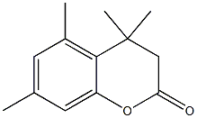 4,4,5,7-テトラメチル-3,4-ジヒドロ-2H-1-ベンゾピラン-2-オン 化学構造式