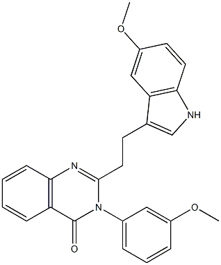 2-[2-(5-Methoxy-1H-indol-3-yl)ethyl]-3-(3-methoxyphenyl)quinazolin-4(3H)-one