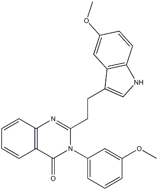  2-[2-(5-Methoxy-1H-indol-3-yl)ethyl]-3-(3-methoxyphenyl)quinazolin-4(3H)-one