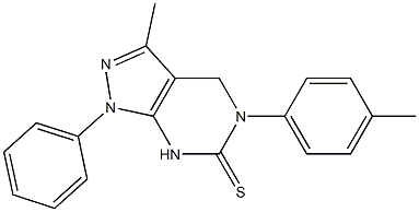  3-Methyl-1-phenyl-5-(p-tolyl)-4,5-dihydro-1H-pyrazolo[3,4-d]pyrimidine-6(7H)-thione