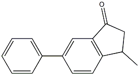 3-メチル-6-フェニル-1-インダノン 化学構造式