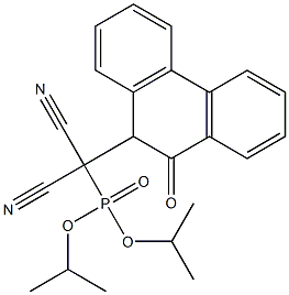 [(9-Oxo-9,10-dihydrophenanthren)-10-yl]dicyanomethylphosphonic acid diisopropyl ester Struktur