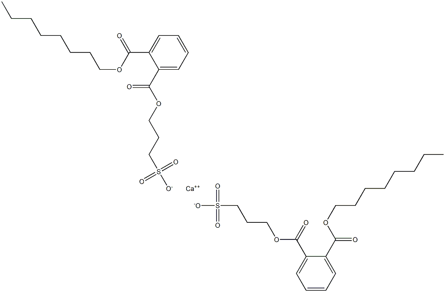  Bis[3-[(2-octyloxycarbonylphenyl)carbonyloxy]propane-1-sulfonic acid]calcium salt