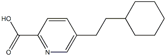 5-(2-Cyclohexylethyl)pyridine-2-carboxylic acid Structure