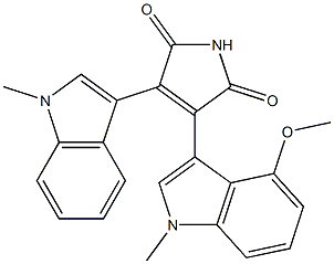  3-(4-Methoxy-1-methyl-1H-indol-3-yl)-4-(1-methyl-1H-indol-3-yl)-1H-pyrrole-2,5-dione