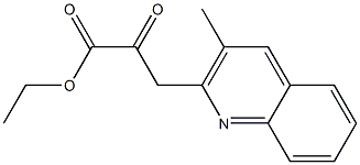 3-(3-Methylquinolin-2-yl)-2-oxopropanoic acid ethyl ester 结构式