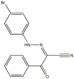 2-[2-(4-Bromophenyl)hydrazono]-2-benzoylacetonitrile 结构式