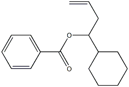 Benzoic acid 1-cyclohexyl-3-butenyl ester Structure