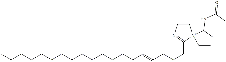 1-[1-(Acetylamino)ethyl]-1-ethyl-2-(4-nonadecenyl)-2-imidazoline-1-ium Structure