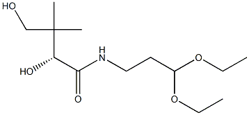 [R,(+)]-N-(3,3-Diethoxypropyl)-2,4-dihydroxy-3,3-dimethylbutyramide,,结构式