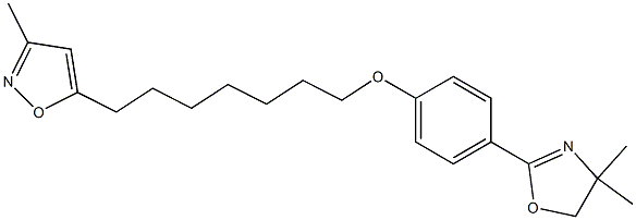 3-Methyl-5-[7-[4-[(4,5-dihydro-4,4-dimethyloxazol)-2-yl]phenoxy]heptyl]isoxazole