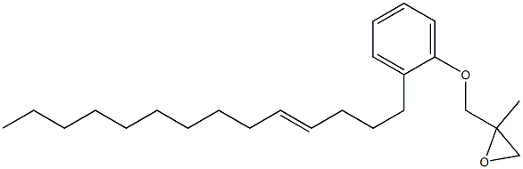 2-(4-Tetradecenyl)phenyl 2-methylglycidyl ether Structure