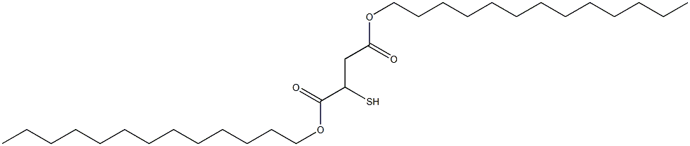 2-Mercaptobutanedioic acid ditridecyl ester Struktur