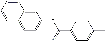 4-Methylbenzoic acid 2-naphtyl ester 结构式