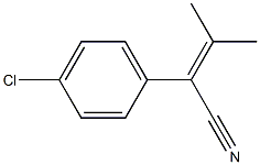 2-(p-Chlorophenyl)-3-methyl-2-butenenitrile Structure