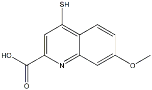 4-Mercapto-7-methoxyquinoline-2-carboxylic acid Structure