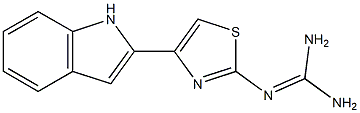2-[[Amino(amino)methylene]amino]-4-(1H-indol-2-yl)thiazole Structure