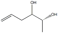 (2R)-5-ヘキセン-2,3-ジオール 化学構造式