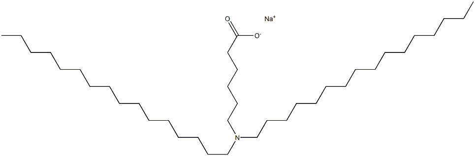 6-(Dihexadecylamino)hexanoic acid sodium salt Structure