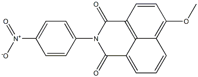 4-Methoxy-N-(4-nitrophenyl)-1,8-naphthalenedicarboximide 结构式