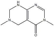3,6-ジメチル-5,6,7,8-テトラヒドロピリミド[4,5-d]ピリミジン-4(3H)-オン 化学構造式