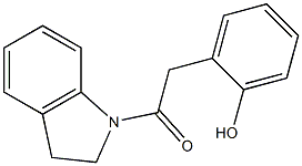 2-[[(2,3-Dihydro-1H-indol)-1-yl]carbonylmethyl]phenol Struktur