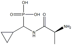 [(L-Alanylamino)(cyclopropyl)methyl]phosphonic acid Structure