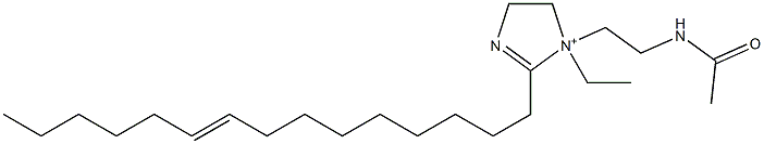 1-[2-(Acetylamino)ethyl]-1-ethyl-2-(9-pentadecenyl)-2-imidazoline-1-ium Structure