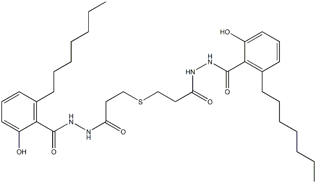 3,3'-Thiodi[propionic acid N'-(6-heptylsalicyloyl) hydrazide]