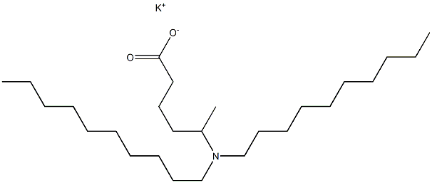 5-(Didecylamino)hexanoic acid potassium salt Struktur