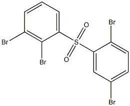 2,3-Dibromophenyl 2,5-dibromophenyl sulfone Structure