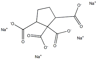 1,1,2,5-Cyclopentanetetracarboxylic acid tetrasodium salt 结构式
