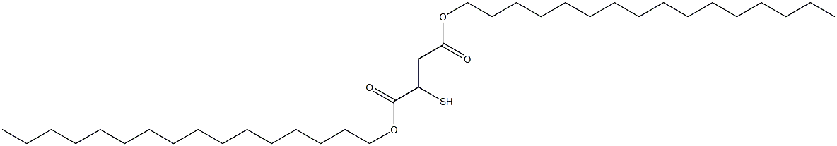 2-Mercaptosuccinic acid dihexadecyl ester Structure