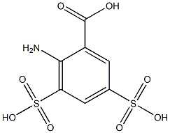 2-Amino-3,5-disulfobenzoic acid 结构式