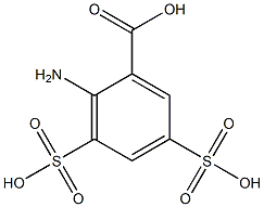 2-Amino-3,5-disulfobenzoic acid Structure