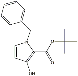 1-Benzyl-3-hydroxy-1H-pyrrole-2-carboxylic acid tert-butyl ester Struktur