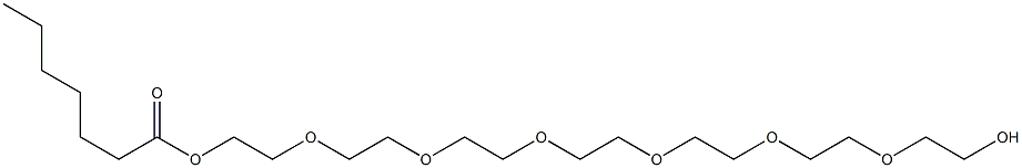 Heptanoic acid 2-[2-[2-[2-[2-[2-(2-hydroxyethoxy)ethoxy]ethoxy]ethoxy]ethoxy]ethoxy]ethyl ester|