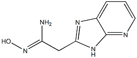 3H-Imidazo[4,5-b]pyridine-2-acetamide oxime Structure