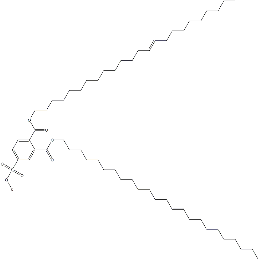  4-(Potassiosulfo)phthalic acid di(14-tetracosenyl) ester