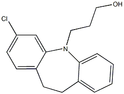 3-(3-Chloro-10,11-dihydro-5H-dibenz[b,f]azepin-5-yl)-1-propanol Struktur