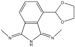 2,3-Dihydro-1,3-bis(methylimino)-7-(1,3-dioxolan-2-yl)-1H-isoindole