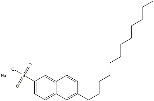 6-ドデシル-2-ナフタレンスルホン酸ナトリウム 化学構造式