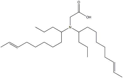 N,N-Di(10-dodecen-4-yl)aminoacetic acid,,结构式