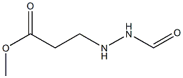 3-(2-Formylhydrazino)propionic acid methyl ester 结构式