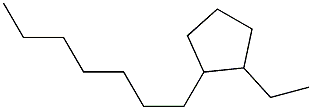 1-Ethyl-2-heptylcyclopentane Structure