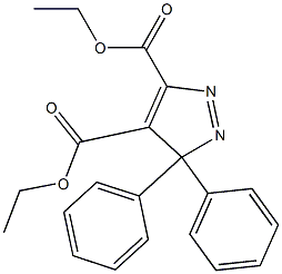 3,3-ジフェニル-3H-ピラゾール-4,5-ジカルボン酸ジエチル 化学構造式