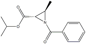 (2S,3R)-1-ベンゾイル-3-メチルアジリジン-2-カルボン酸イソプロピル 化学構造式