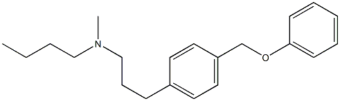 N-Methyl-N-[3-[p-(phenoxymethyl)phenyl]propyl]-1-butanamine Structure